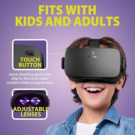 DESTEK V5 VR Headset for Phone with Controller
